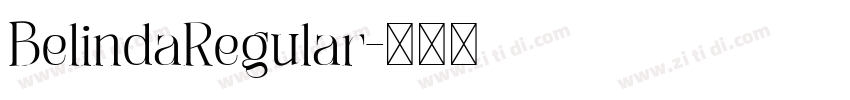 BelindaRegular字体转换