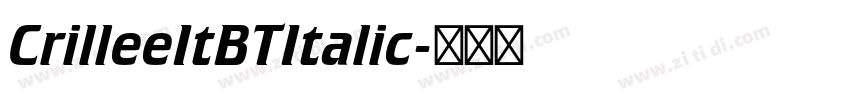 CrilleeItBTItalic字体转换