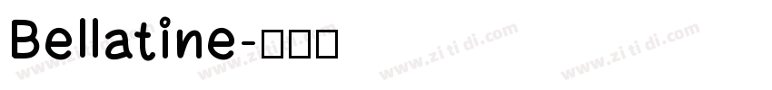 Bellatine字体转换