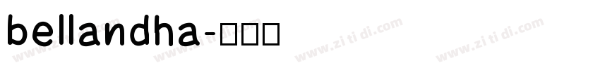 bellandha字体转换