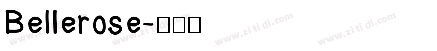 Bellerose字体转换