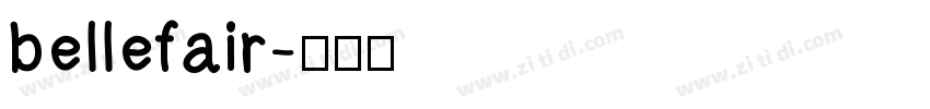 bellefair字体转换