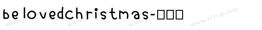 belovedChristmas字体转换