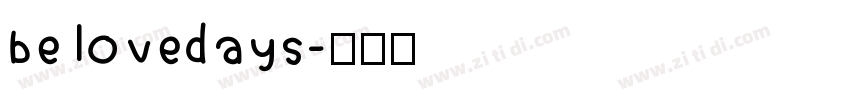 belovedays字体转换