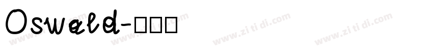 Oswald字体转换