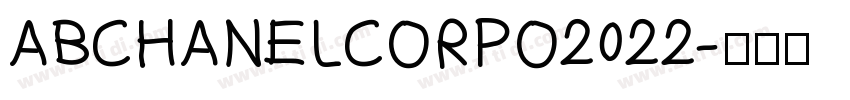 ABCHANELCORPO2022字体转换