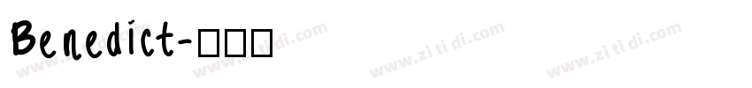 Benedict字体转换