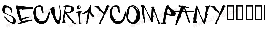 SecurityCompany字体下载字体转换