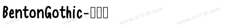 BentonGothic字体转换