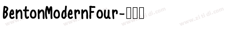 BentonModernFour字体转换