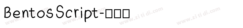 BentosScript字体转换