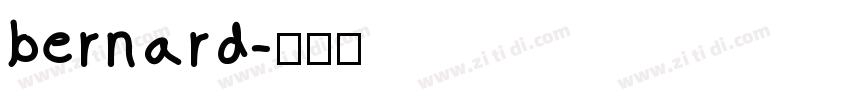 bernard字体转换