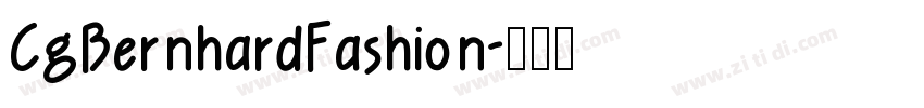 CgBernhardFashion字体转换