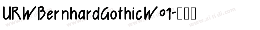 URWBernhardGothicW01字体转换