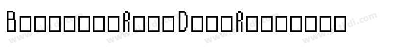 BayfieldRoadDemoRegu字体转换