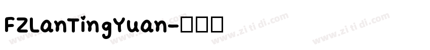 FZLanTingYuan字体转换