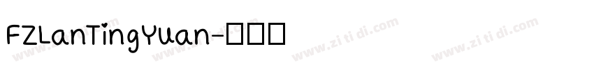 FZLanTingYuan字体转换