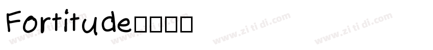 Fortitude字体转换