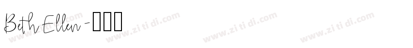BethEllen字体转换