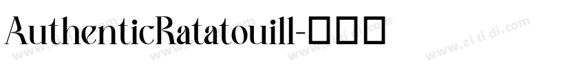 AuthenticRatatouill字体转换