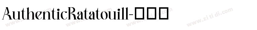 AuthenticRatatouill字体转换