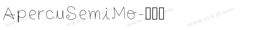 ApercuSemiMo字体转换