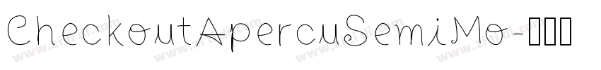 CheckoutApercuSemiMo字体转换