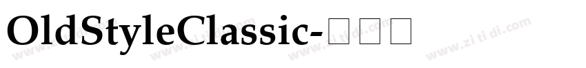 OldStyleClassic字体转换