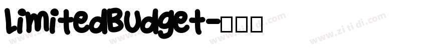 LimitedBudget字体转换