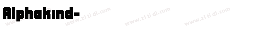 Alphakind字体转换