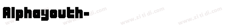 Alphayouth字体转换