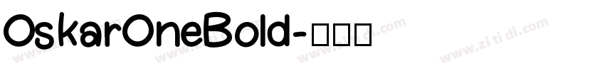 OskarOneBold字体转换
