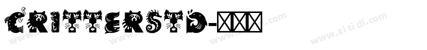 CritterStd字体转换