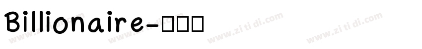 Billionaire字体转换