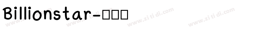 Billionstar字体转换