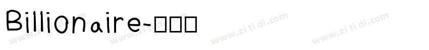 Billionaire字体转换