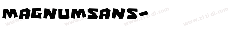 MagnumSans字体转换