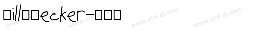 BillyBecker字体转换