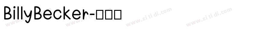 BillyBecker字体转换