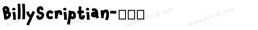 BillyScriptian字体转换
