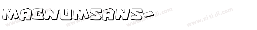 MagnumSans字体转换