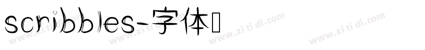 scribbles字体转换