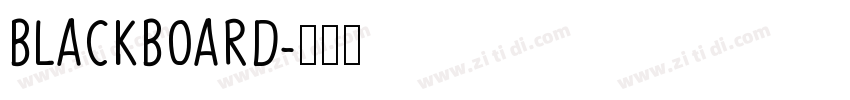 BLACKBOARD字体转换