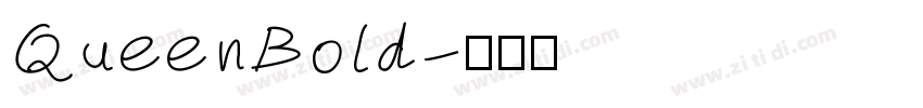 QueenBold字体转换