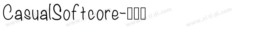 CasualSoftcore字体转换