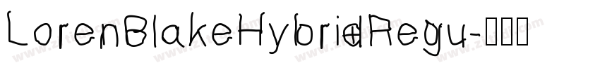 LorenBlakeHybridRegu字体转换