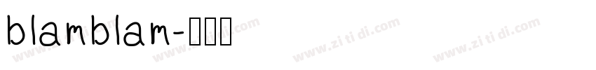 blamblam字体转换