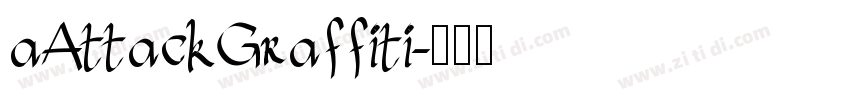 aAttackGraffiti字体转换