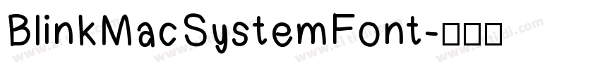 BlinkMacSystemFont字体转换