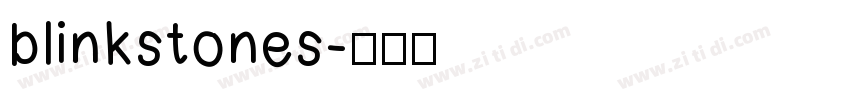 blinkstones字体转换